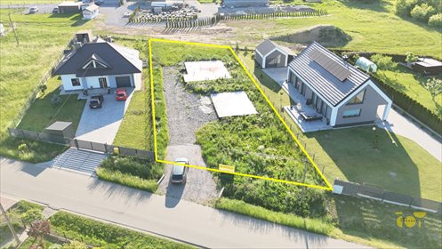 Działka z fundamentami i projektem domu w Zabierzowie Bocheńskim działka Zabierzów Bocheński