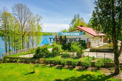 Dom nad jeziorem z widokiem i dostępem do wody dom Borzestowska Huta, Łączyńska Huta