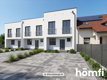 Nowoczesny dom z ogrodem w Iwinach – własna aranżacja dom Iwiny, Polna