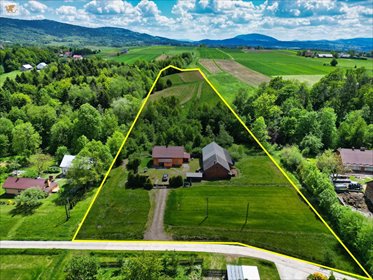 Działka inwestycyjna 2,86 ha z domem i zabudowaniami działka Polna