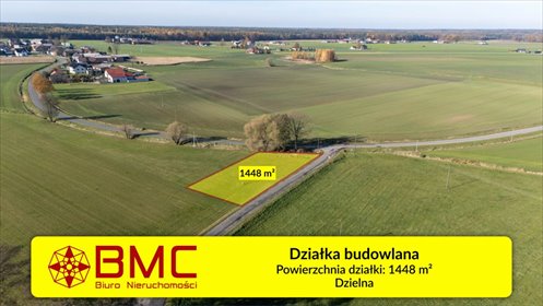 Na sprzedaż działka 1448 m² w Dzielnej z WZ, blisko natury działka Dzielna, Asfaltowa