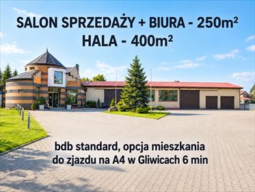 Zapraszam do wynajęcia 650 m² biuro i magazyn w Nieborowicach lokal użytkowy Nieborowice