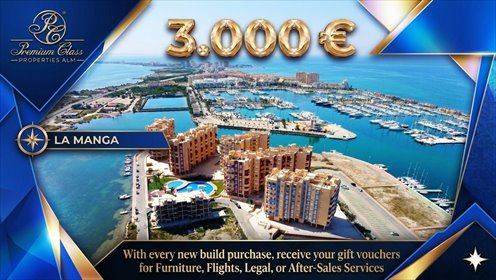 Zapraszam do obejrzenia 3-pokojowego mieszkania z widokiem na morze w La Manga mieszkanie La Manga del Mar Menor, La Manga