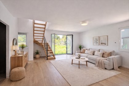 Nowoczesny bliźniak 102 m² z ogrzewaniem podłogowym dom Obrowo, Aleja Lipowa