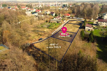 Działka budowlana 814 m² w Częstochowie, Wirażowa działka Częstochowa, Wirażowa