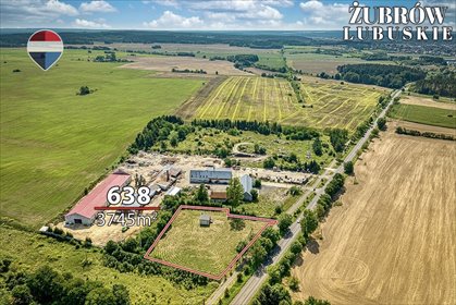 Działka inwestycyjna 3 745 m² z budynkiem i pełnym uzbrojeniem działka Żubrów