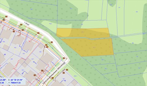 Działka 1927 m² z warunkami zabudowy, spokojna okolica działka Ulanów, 1 Maja