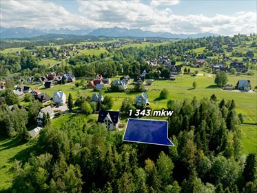 Działka 1343 m² z lasem i prywatnością w Bukowinie działka Bukowina Tatrzańska, Wierch Głodowski