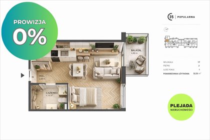 mieszkanie na sprzedaż 33m2 mieszkanie Warszawa, Włochy, Popularna