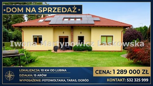 Luksusowy dom 280 m2 pod lasem, garaże, taras. dom Miłosna