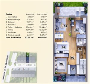 Nowoczesne 3-pokojowe z ogrodem i parkingiem mieszkanie Rzeszów, św. Walentego