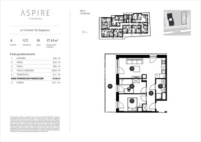 mieszkanie na sprzedaż 49m2 mieszkanie Bydgoszcz, Toruńska