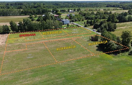 działka na sprzedaż 1036m2 działka Grabostów