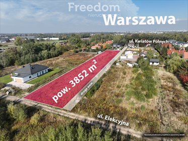 Na sprzedaż działki budowlane 3852 m² w Dawidach Bankowych działka Dawidy Bankowe, Kwiatów Polnych