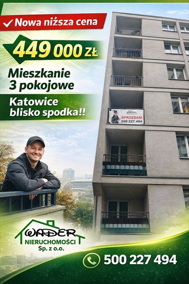 mieszkanie na sprzedaż 54m2 mieszkanie Katowice
