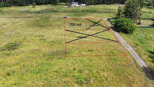 Działki budowlane z widokiem na las, media, 704 m² polecam działka Dobra