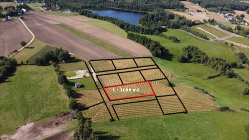 Do sprzedania działka budowlana 1099 m² w Kamieniu działka Kamień, Łekno