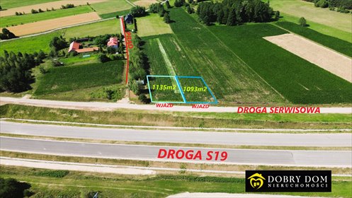 działka na sprzedaż 1093m2 działka Krynice