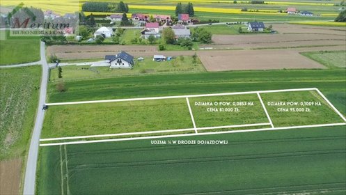 działka na sprzedaż 853m2 działka Głowienka