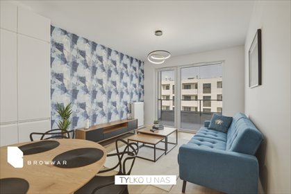 Nowoczesne 48 m² w Poznaniu - balkon, miejsce parkingowe mieszkanie Poznań, Wagrowska