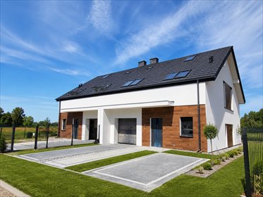 Nowoczesny bliźniak 150m2 z antresolą, garaż i ogródek dom Zębice, Leśna