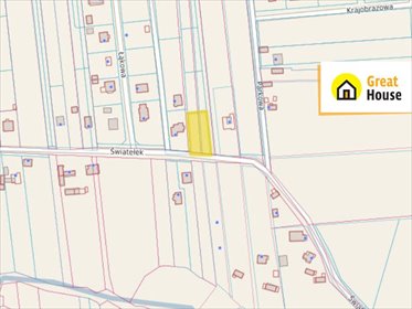 działka na sprzedaż 1107m2 działka Ćmińsk, Światełek, Światełek