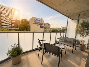 Wynajmę nowoczesne 2-pokojowe mieszkanie 46 m² z tarasem w Wrocławiu mieszkanie Wrocław, Wrocław-Stare Miasto, Wrocław-Stare Miasto, al. gen. Sikorskiego