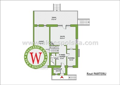 Segment z garażem i ogrodem na Mokotowie, 6 pokoi dom Warszawa, Mokotów, Siekierki, Dyżewskiego
