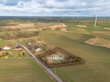 działka na sprzedaż 1646m2 działka Lisewo