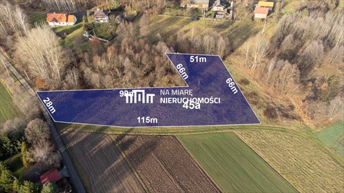 Działka 45 arów z WZ asfalt media - inwestycja lub dom działka Białobrzegi