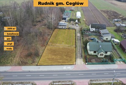 działka na sprzedaż 1050m2 działka Rudnik