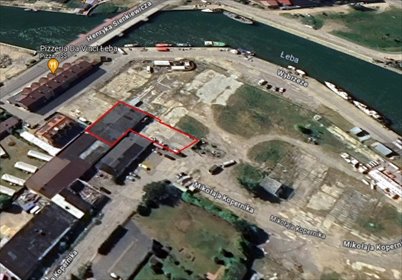 Działka inwestycyjna 840 m² z magazynem w Łebie działka Łeba, Mikołaja Kopernika