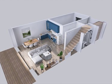 Dom bliźniak 125m2 z garażem do wykończenia w Grodzisku dom Grodzisk Mazowiecki