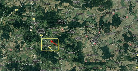Malownicza działka 49 150 m² z dojazdem z E-65 działka Mysłów