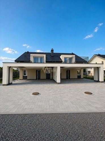 Nowoczesny bliźniak 133,40 m2 z garażem i ogrodem dom Pogórska Wola