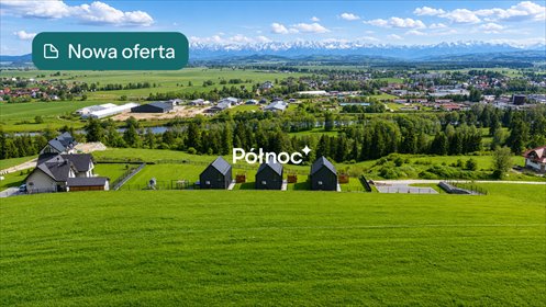 Działka budowlana z widokiem na Tatry i Gorce, 2901 m2 działka Nowy Targ, Kokoszków