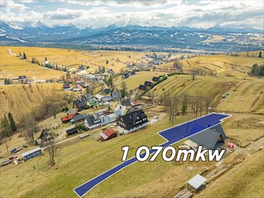 Działka z panoramicznym widokiem na Tatry w Rzepiskach działka Tatrzański, Potok Bryjów
