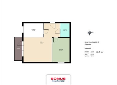 mieszkanie na sprzedaż Nowy Dwór Gdański Dworcowa 52,69 m2