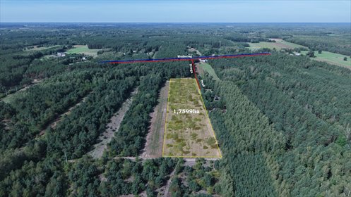 Polecam działkę rolną 17 599 m² w Tomaszewie działka Tomaszewo