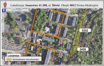 działka na sprzedaż 5290m2 działka Sosnowiec, Śliwki