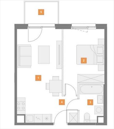 mieszkanie na sprzedaż 39m2 mieszkanie Warszawa, Mokotów, Dolny Mokotów, Czerniakowska