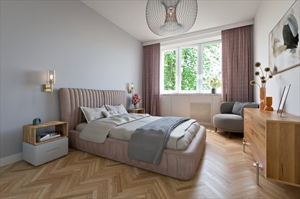 2-pokojowe mieszkanie 50 m² w stylu modernistycznym mieszkanie Warszawa, Wola, Koło, Obozowa