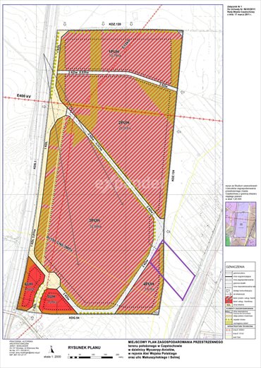 działka na sprzedaż 22950m2 działka Częstochowa, Solna