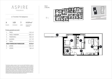 mieszkanie na sprzedaż 66m2 mieszkanie Bydgoszcz, Toruńska