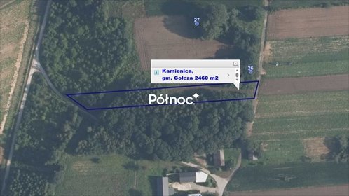 działka na sprzedaż 2460m2 działka Kamienica