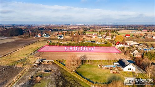 Sprzedam działkę 5610 m² w Domasławicach z planem zagospodarowania działka Domasławice