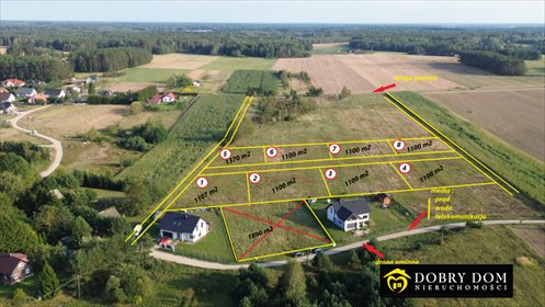 działka na sprzedaż 1100m2 działka Solniczki