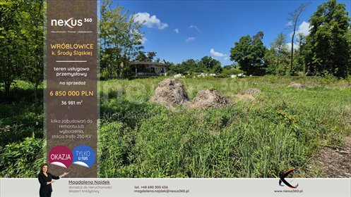 działka na sprzedaż 36981m2 działka Wróblowice