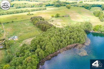 Działka nad Jeziorem Drawsko z linią brzegową i lasem działka Warniłęg