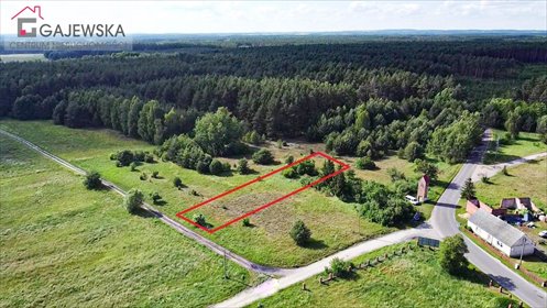Działka 1618 m2 z planem mieszkaniowym, dojazd gruntowy działka Ługi Ujskie